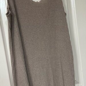 Ribbed Knit Sleeveless Dress